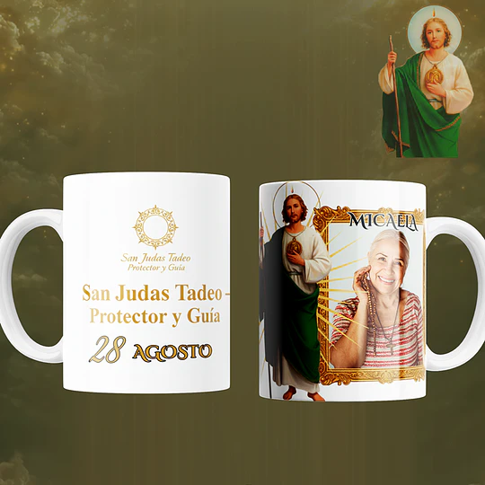 8 Plantillas de Diseño Tazas San Judas Tadeo Archivos Editables Photoshop