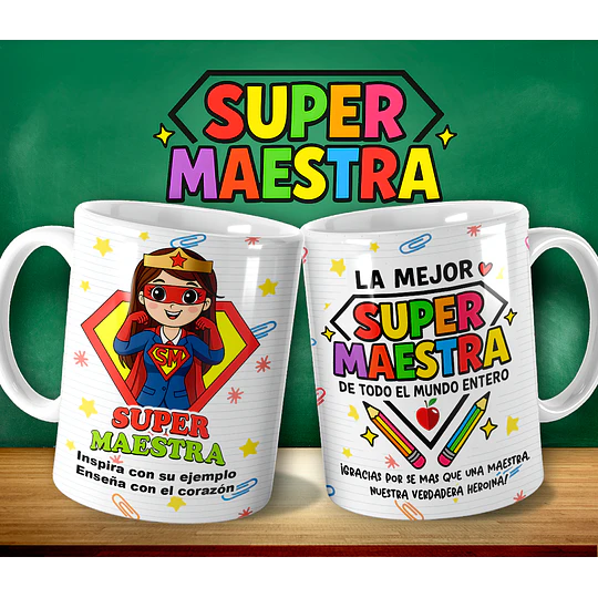 16 Plantillas de Diseño Tazas Súper Maestro Archivos Editables Photoshop
