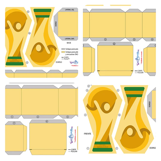 Plantillas Copa del Mundo Imprimible Dos Opciones Archivos PDF