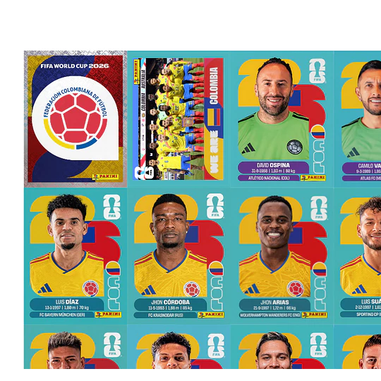 Figuritas Estampas Cromos Copa Mundial 2026 PDF para Imprimir