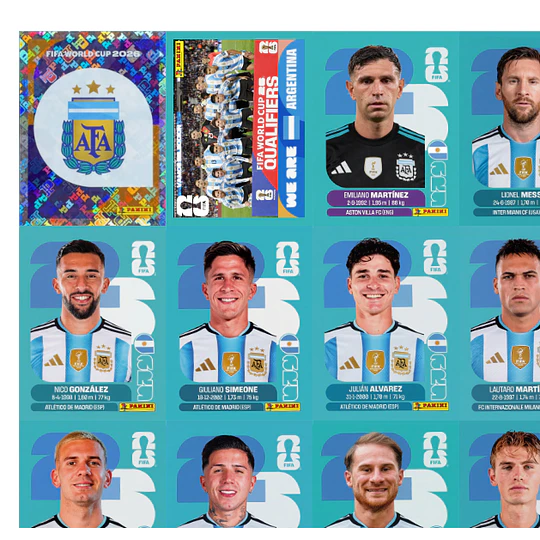Figuritas Estampas Cromos Copa Mundial 2026 PDF para Imprimir
