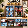  Archivos Cuadros Futibolista Mundial Messi, Cristiano Ronaldo, Neymar Editable en Canva