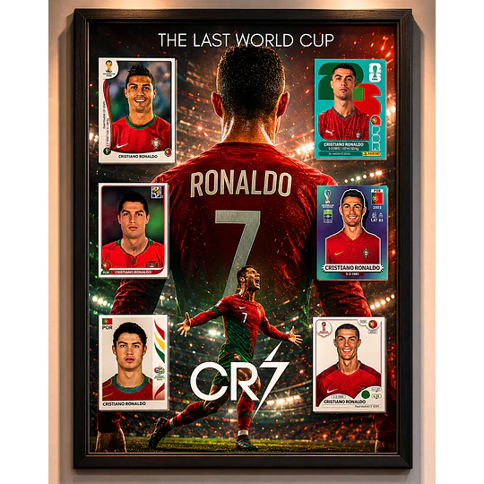  Archivos Cuadros Futibolista Mundial Messi, Cristiano Ronaldo, Neymar Editable en Canva