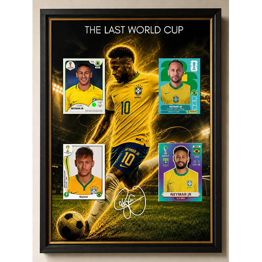  Archivos Cuadros Futibolista Mundial Messi, Cristiano Ronaldo, Neymar Editable en Canva