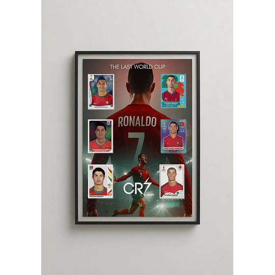  Archivos Cuadros Futibolista Mundial Messi, Cristiano Ronaldo, Neymar Editable en Canva