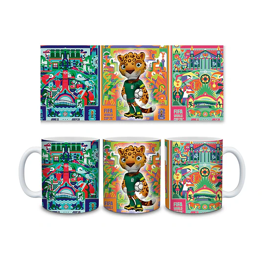 7 Diseños Plantillas Tazas Copa Mundial 2026 en Jpg