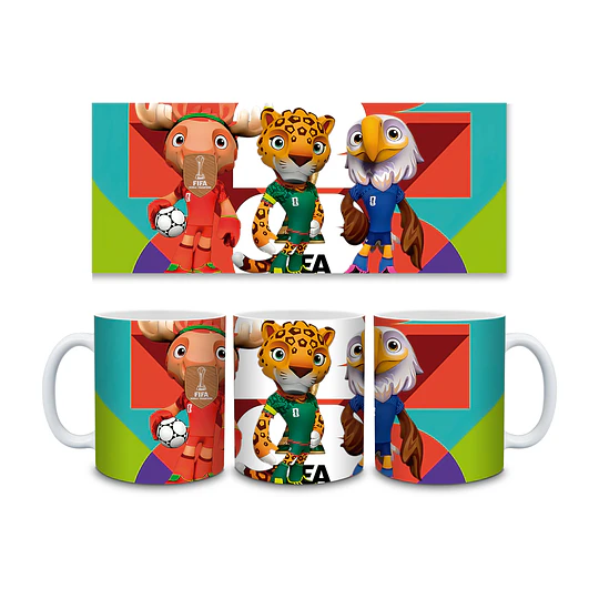 7 Diseños Plantillas Tazas Copa Mundial 2026 en Jpg