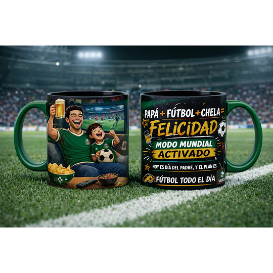 14 Palntillas Tazas Padre Mundialista México Archivo en Jpg