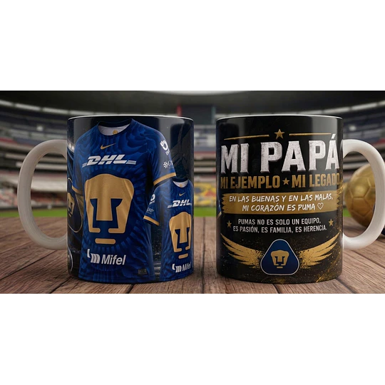 20 Plantillas Tazas dia del padre Futebol Mexicano Archivo en Png