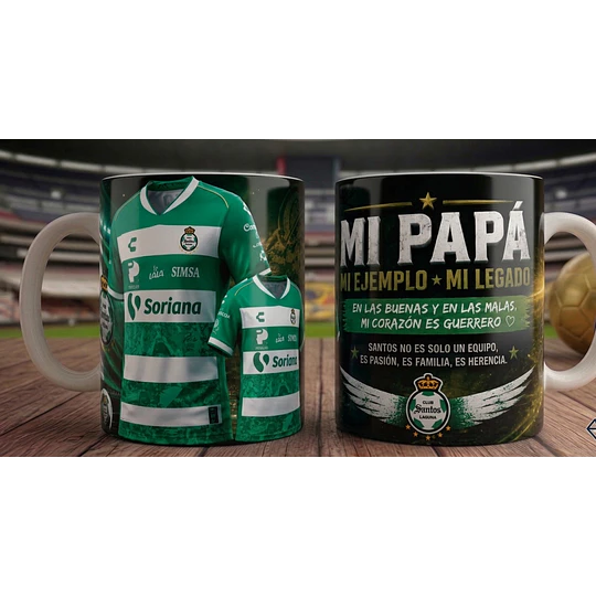 20 Plantillas Tazas dia del padre Futebol Mexicano Archivo en Png
