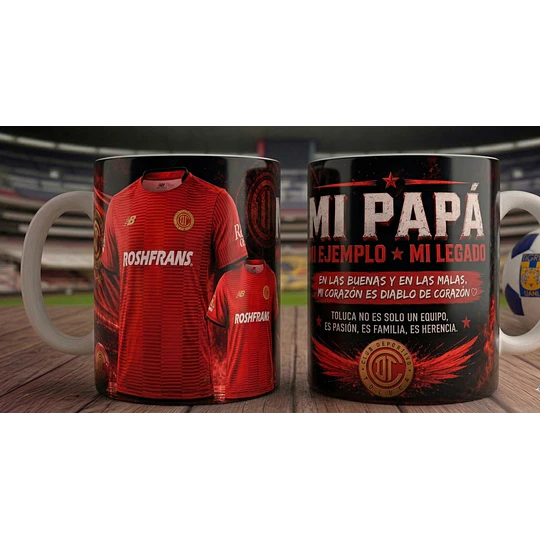 20 Plantillas Tazas dia del padre Futebol Mexicano Archivo en Png