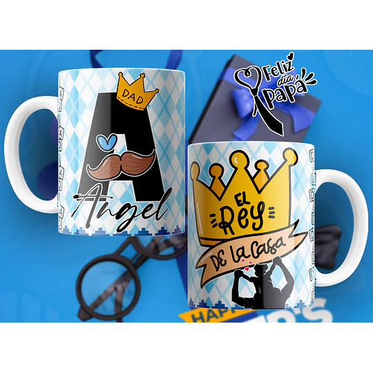 26 Plantillas tazas abecedario dia del padre Archivos en Png