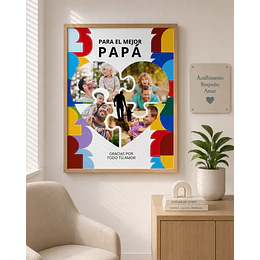 30 Plantillas Diseños para Cuadros Día del Papá Archivo en Canva