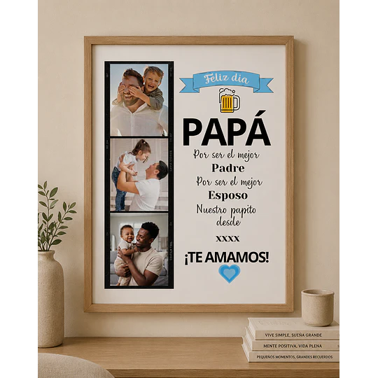 30 Plantillas Diseños para Cuadros Día del Papá Archivo en Canva