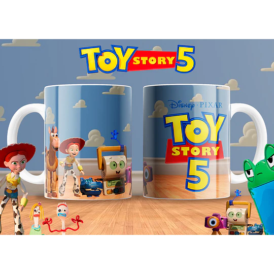 30 Plantillas de DiseñoTazas Toy Story 5 Archivos PNG