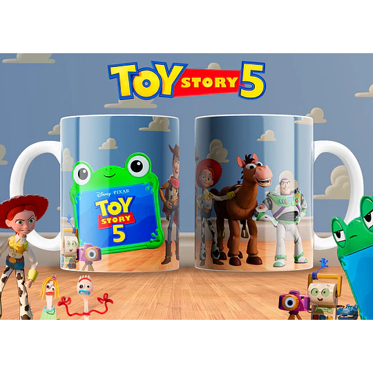 30 Plantillas de DiseñoTazas Toy Story 5 Archivos PNG