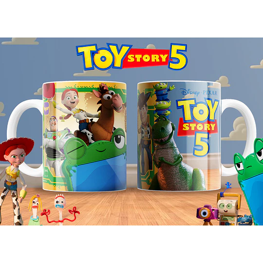 30 Plantillas de DiseñoTazas Toy Story 5 Archivos PNG
