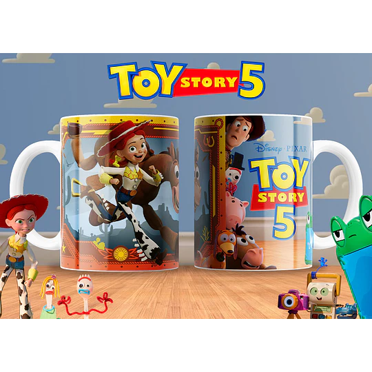 30 Plantillas de DiseñoTazas Toy Story 5 Archivos PNG