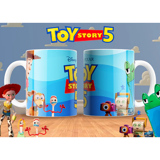 30 Plantillas de DiseñoTazas Toy Story 5 Archivos PNG