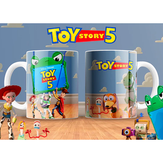 30 Plantillas de DiseñoTazas Toy Story 5 Archivos PNG