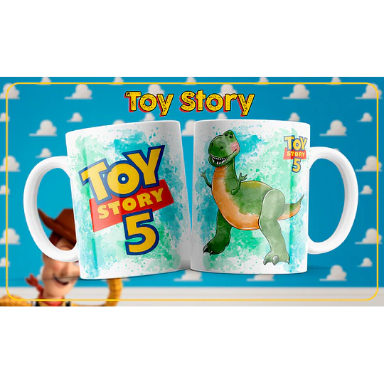 9 Plantillas de Diseño Tazas Toy Story 5 Archivos PNG