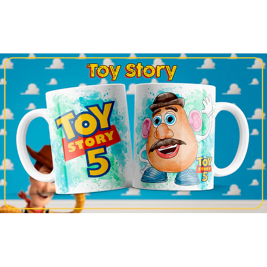 9 Plantillas de Diseño Tazas Toy Story 5 Archivos PNG
