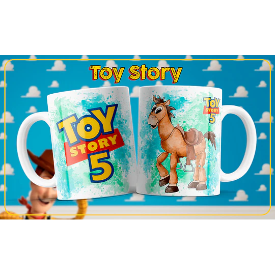 9 Plantillas de Diseño Tazas Toy Story 5 Archivos PNG