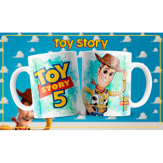 9 Plantillas de Diseño Tazas Toy Story 5 Archivos PNG