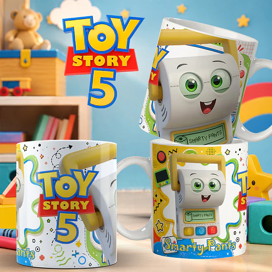 14 Plantillas de Diseño Tazas Toy Story 5 Archivos PNG y Editables