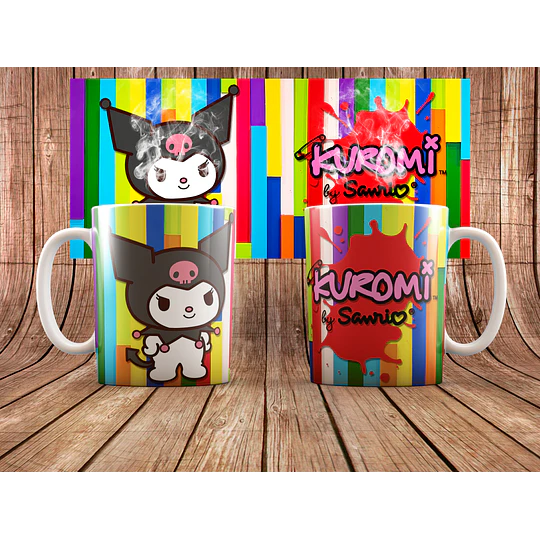 23 Plantillas de Diseño Tazas Kuromi Archivos PNG