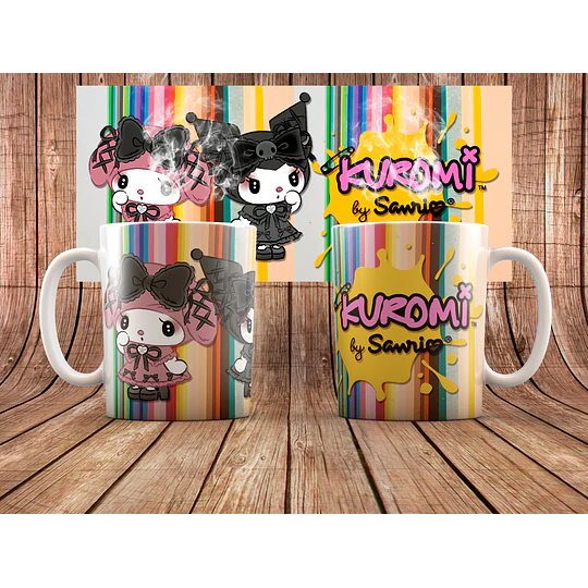 23 Plantillas de Diseño Tazas Kuromi Archivos PNG