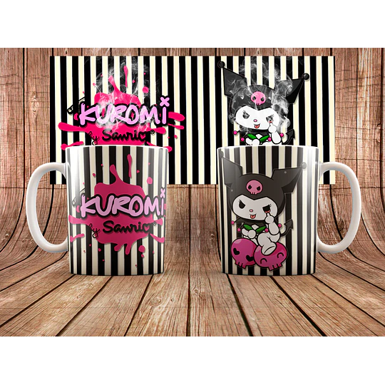 23 Plantillas de Diseño Tazas Kuromi Archivos PNG