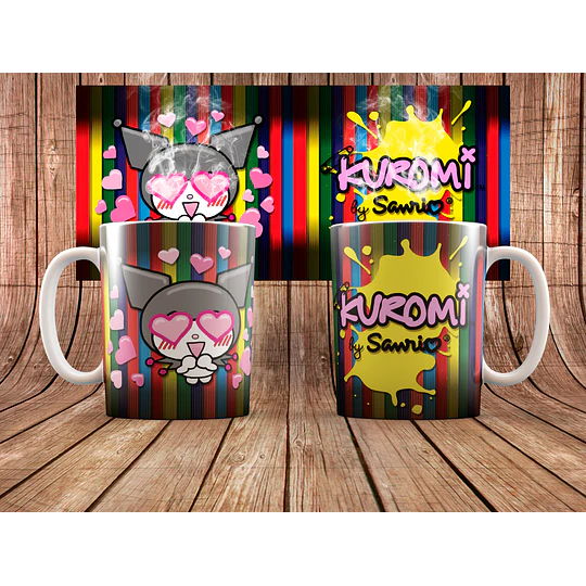 23 Plantillas de Diseño Tazas Kuromi Archivos PNG