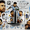 3 Plantillas de Diseño Tazas Lionel Messi, Cristiano Ronaldo y Neymar Archivos PNG