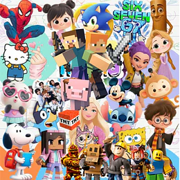 Diseños Plantilla Etiquetas Escolares Mascotas y Personajes Archivos Png