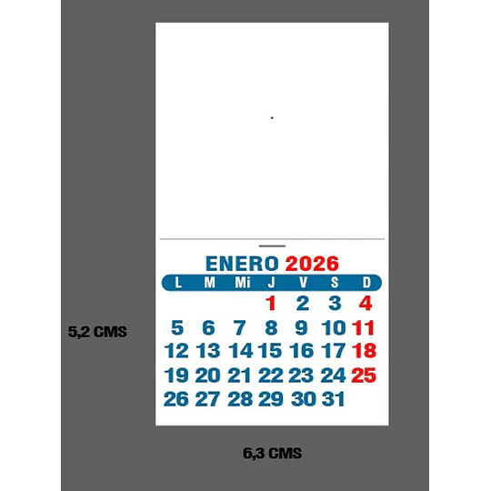 Calendario Imprimible 2027 PDF | Mini Calendario y Calendario Mignon