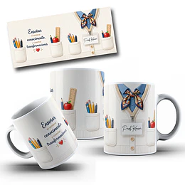 Diseños Taza Plantilla Dia del Maestra, Regalo escolar Profesora Feliz día Sublimacion Png