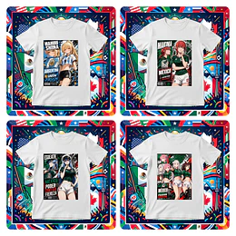 19 Plantillas de Diseño Polera Diseños Waifus Mundial 2026 Archivos PNG 