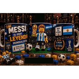 25 Plantillas de Diseño Tazas Mundial 2026 Estilo Lego Archivos PNG