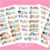 Archivo Etiquetas Escolares Silueta Niña y Niño Archivo en Power Point
