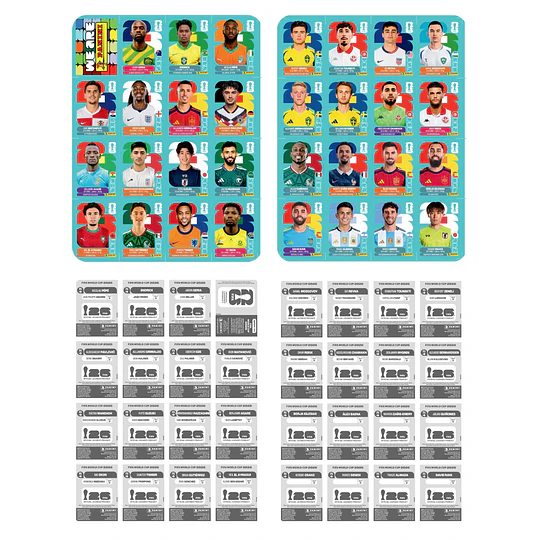 Set de Actualización Mundial 2026 PDF | 120 Figuritas para Imprimir