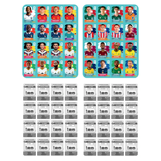 Set de Actualización Mundial 2026 PDF | 120 Figuritas para Imprimir