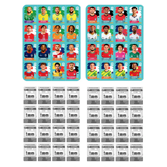 Set de Actualización Mundial 2026 PDF | 120 Figuritas para Imprimir