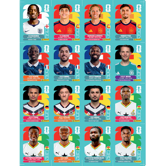 Set de Actualización Mundial 2026 PDF | 120 Figuritas para Imprimir