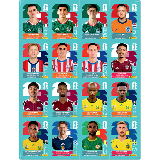 Set de Actualización Mundial 2026 PDF | 120 Figuritas para Imprimir