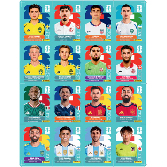 Set de Actualización Mundial 2026 PDF | 120 Figuritas para Imprimir