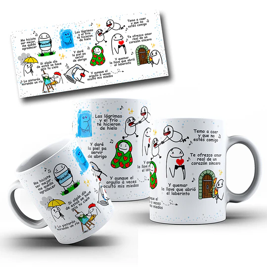 Diseños Tazas Plantilla Flork Meme Defromitos Me hiciste ser mejor, me queda agradecer Sublimacion Png