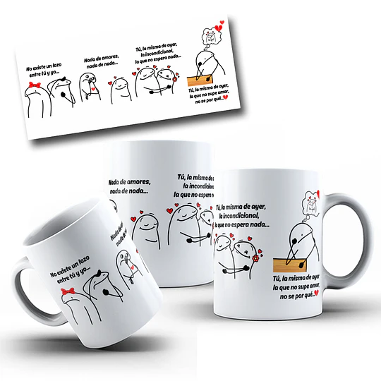 Diseños Tazas Plantilla Flork Meme Defromitos No existe un lazo entre tú y yo Sublimacion Png 
