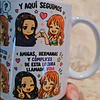 Diseños Tazas Plantilla No se como pasó que en dos meses de la nada Amizade Sublimacion Png 