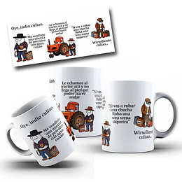 Diseños Tazas Plantilla Flork Meme Defromitos Oye indio culiao me vendiste una mierda de petroleo Sublimacion Png